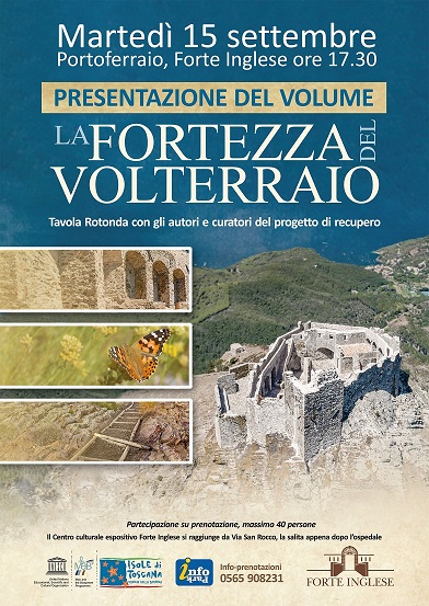 E' uscito il volume 'La Fortezza del Volterraio' Tavola rotonda visibile in diretta  facebook  su @InfoParkArcipelagoToscano