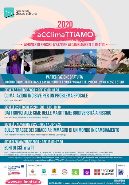 '2020, aCClimaTTiAMO', con Luca Mercalli si apre la rassegna di webinar di sensibilizzazione ai cambiamenti climatici