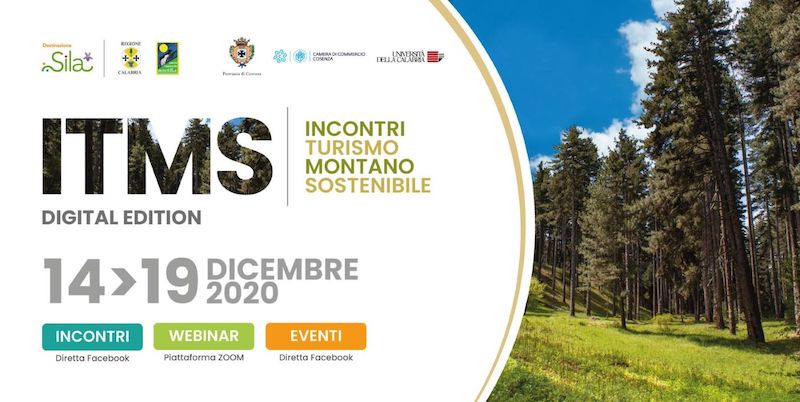 Il Parco Nazionale della Sila tra i protagonisti della seconda edizione digitale di ITMS, la manifestazione targata Destinazione Sila e dedicata al turismo montano sostenibile, in programma dal 14 al 19 dicembre 2020