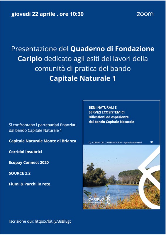 Beni naturali e servizi ecosistemici: evento online