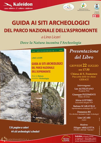 Giovedì la presentazione della 'Guida ai Siti Archeologici del Parco Nazionale dell'Aspromonte'