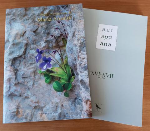 Pubblicato il numero XVI-XVII di Acta apuana interamente dedicato a Maria Ansaldi