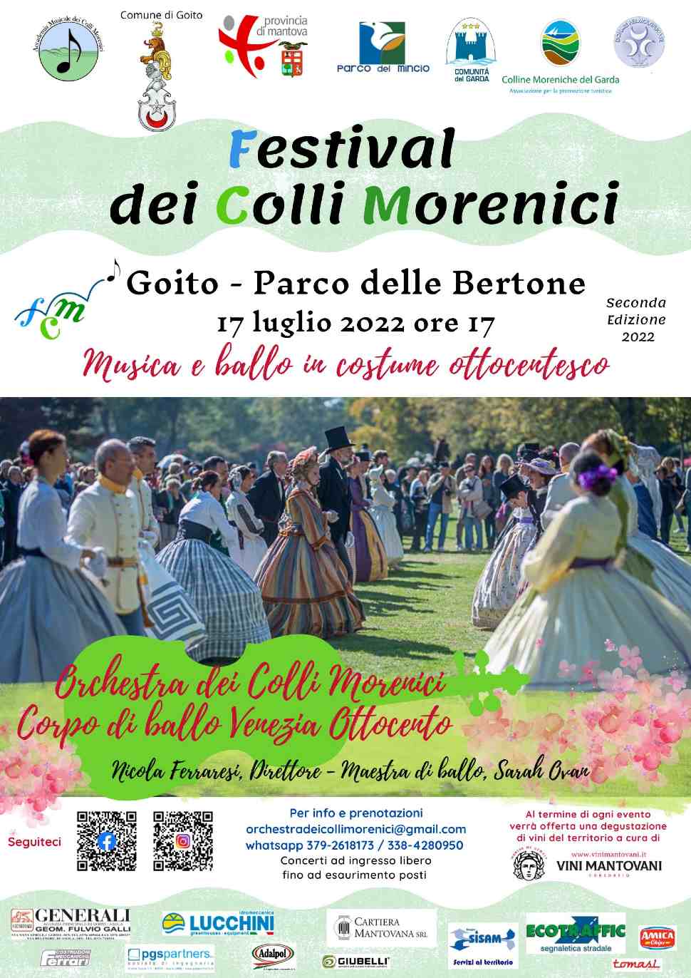 'Musica e ballo in costume ottocentesco' a Parco Bertone