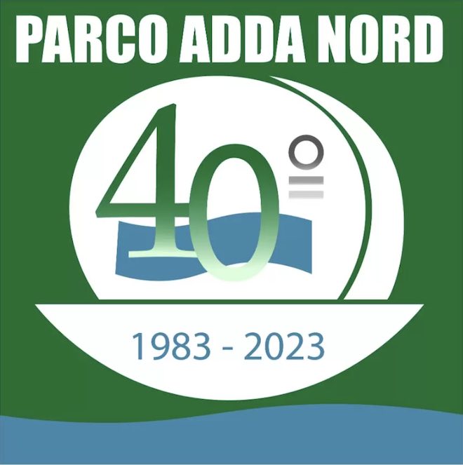 Il Parco Adda Nord compie nel 2023 quarant'anni, ecco il logo celebrativo!