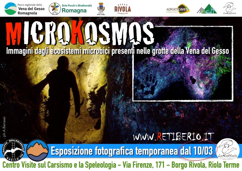 MicroKosmos - immagini dagli ecosistemi microbici presenti nelle grotte della Vena del Gesso