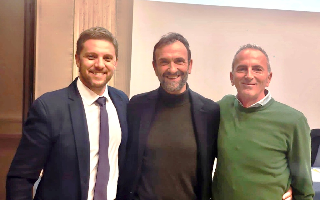 Da sinistra Antonio Di Santo, Luca Santini e Francesco D’Amore