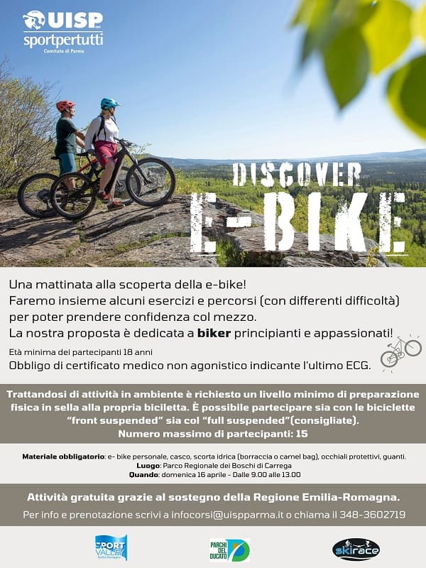 Discover e-bike di UISP Parma nel Parco Boschi di Carrega