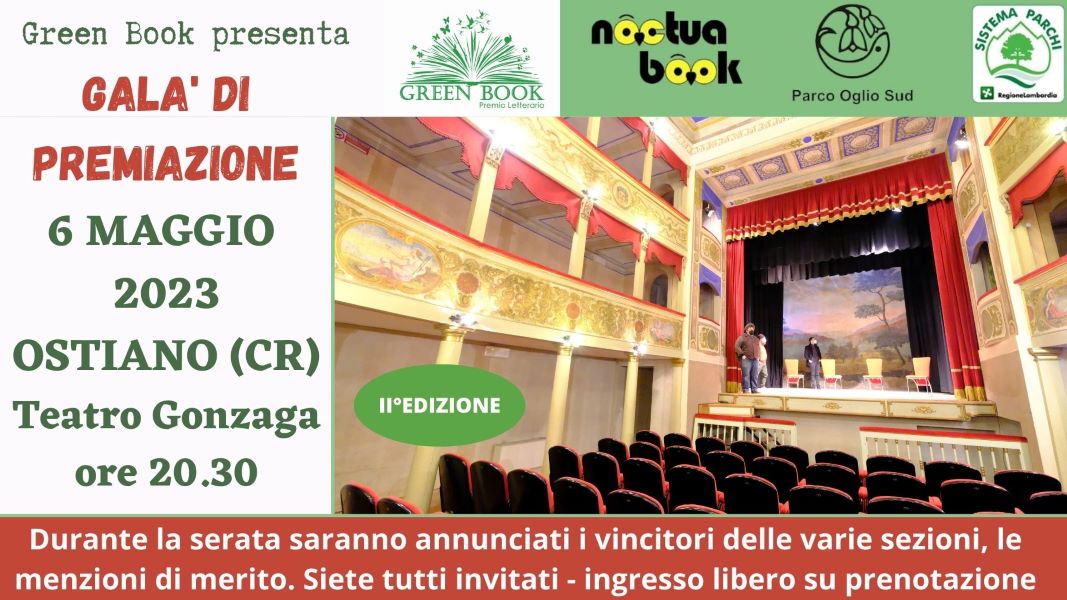 Domani sera Teatro Gonzaga al completo per il Galà di Premiazione del Green Book!