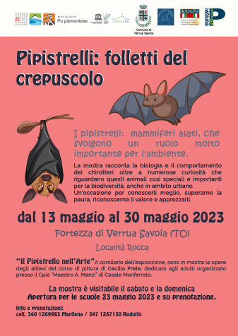 'Pipistrelli: folletti del crepuscolo' in mostra alla Fortezza di Verrua Savoia