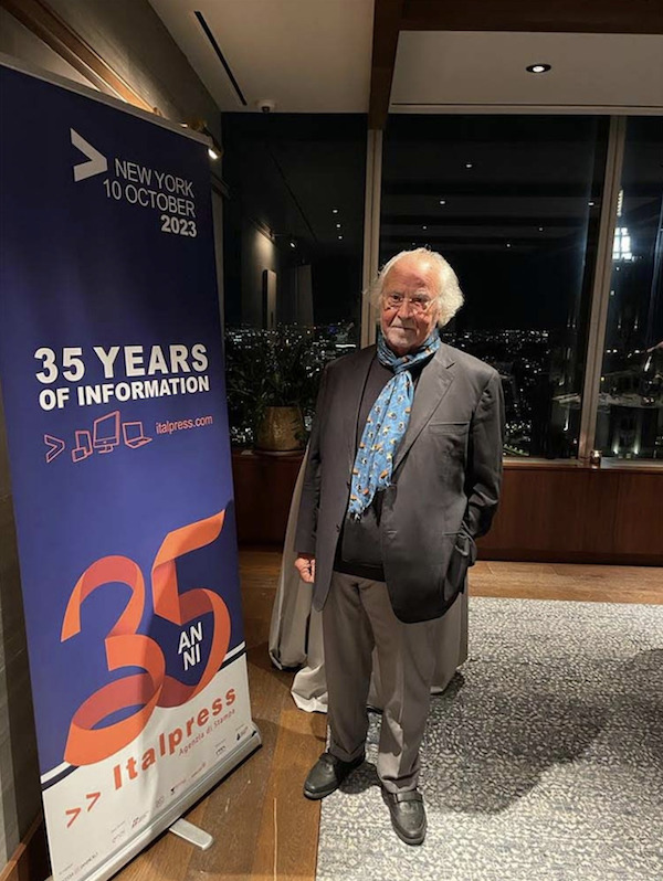 35 anni di ItalPress: il Commissario straordinario Italo Cucci all'evento di New York