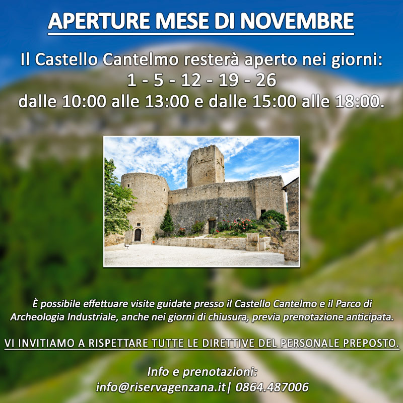 Apertura Castello Cantelmo novembre 2023
