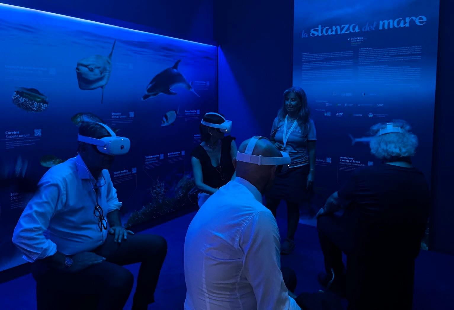 Si esplorano gli abissi di Pantelleria con la 'Stanza del Mare' location di realtà virtuale realizzata dall'Ente Parco Nazionale con il progettoCorallo+Si