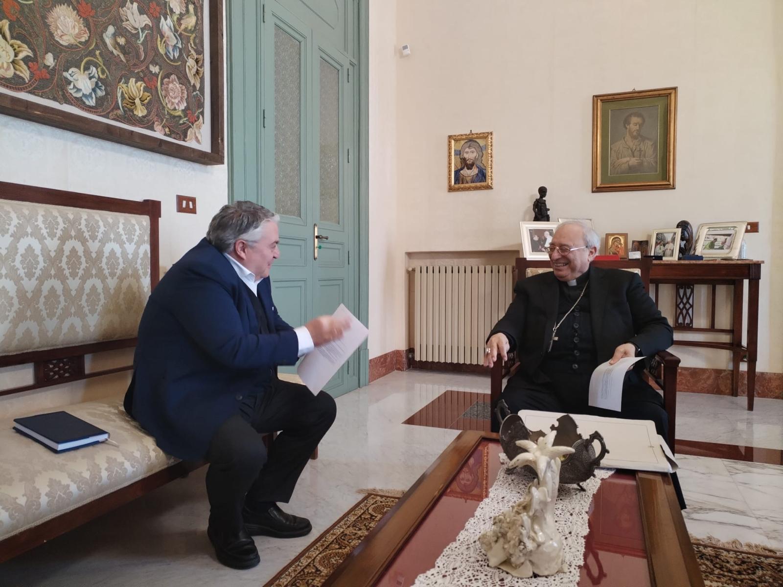 incontro tra il Vescovo di Cefalù e il Commissario Straordinario del Parco delle Madonie.