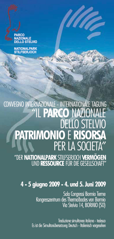 Convegno internazionale 'Il Parco Nazionale dello Stelvio Patrimonio e risorsa per la società'