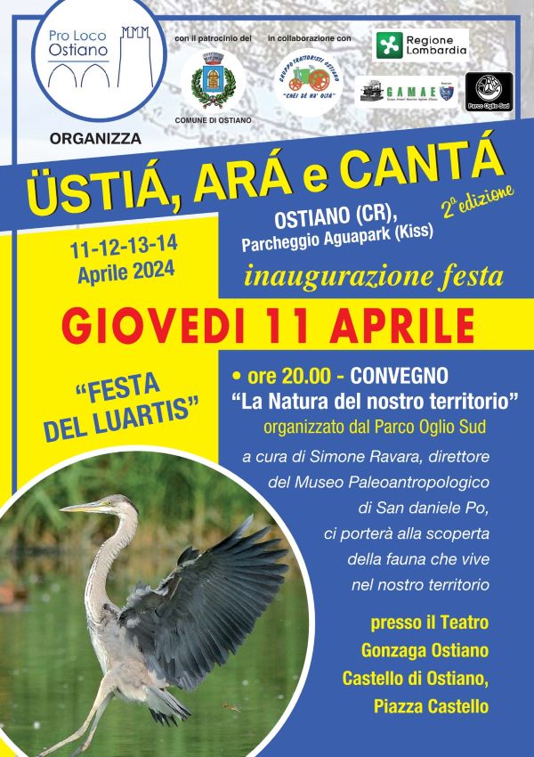La natura del nostro territorio, Simone Ravara a Ostiano per la Festa del Luartis e dell'aratura