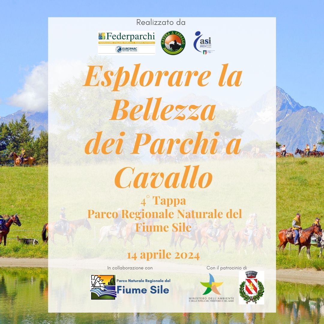 Esplorare le bellezze dei parchi a cavallo, il 14 Aprile nel Parco Regionale del Fiume Sile (Treviso)
