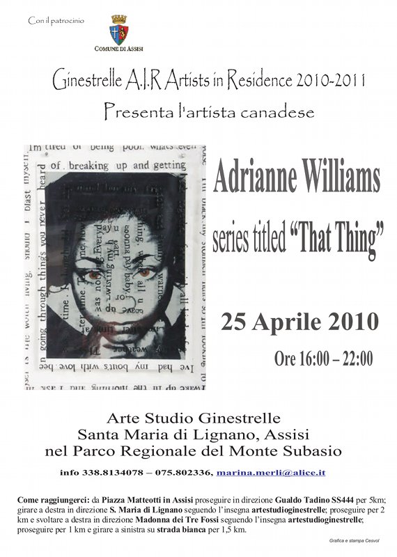Adrianne Williams series titled 'That Thing'
