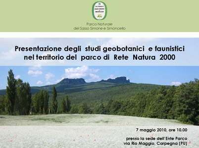 Presentazione degli studi geobotanici e faunistici nel territorio del parco di Rete Natura 2000