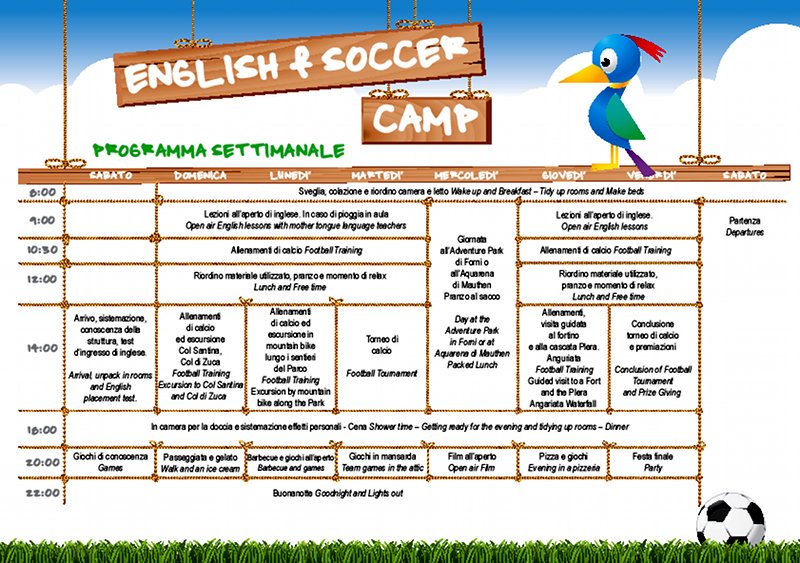 English & Soccer Camp