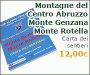 Montagne del Centro Abruzzo - Monte Genzana Monte Rotella Carta dei sentieri