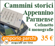 Cofanetto - 4 monografie sui cammini storici dell'Appennino Parmense
