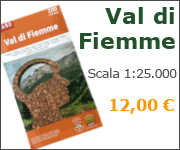 Val di Fiemme (Scala: 1:25.000) - Carta n. 100