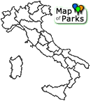 The map of the Parks in Italy