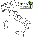 Landkarte der Parks und Schutzgebiete in Italien