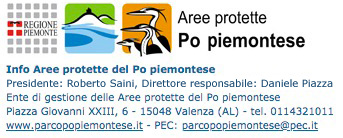 Testata Info Aree protette del Po Piemontese