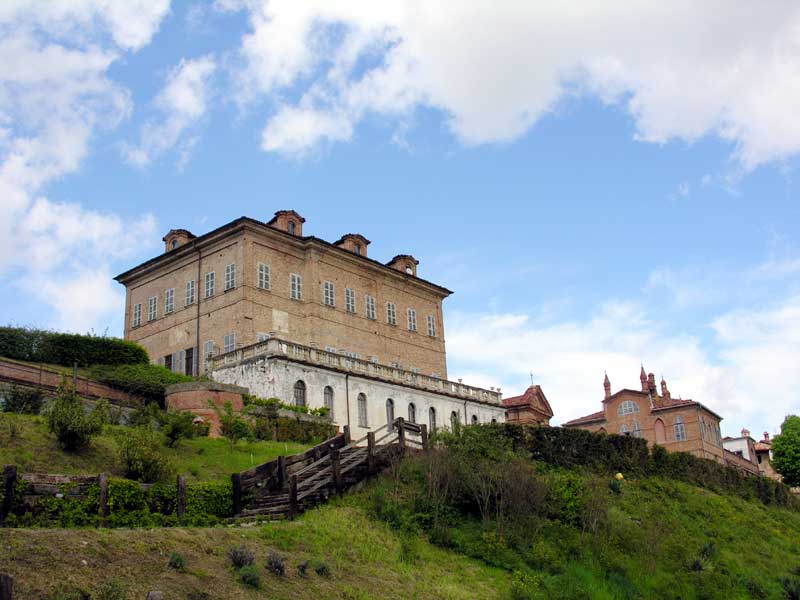 The castle of Borgo del Luogo in Brusasco
