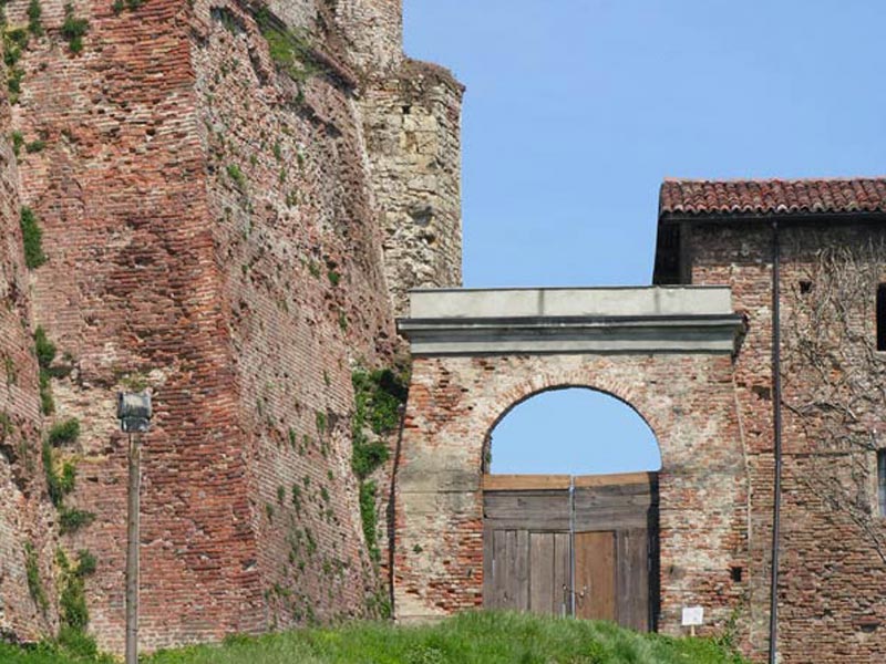 The current entrance to the complex of Verrua Fortress