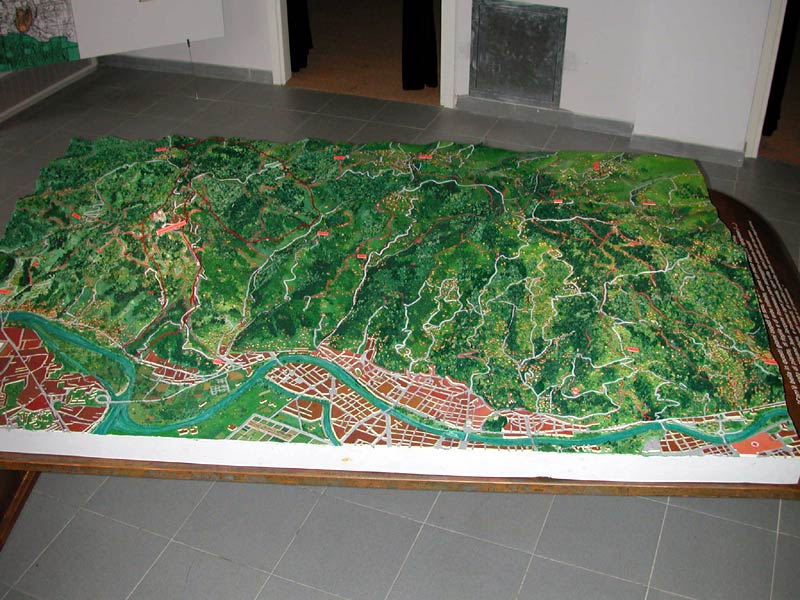 The relief model of Collina Torinese