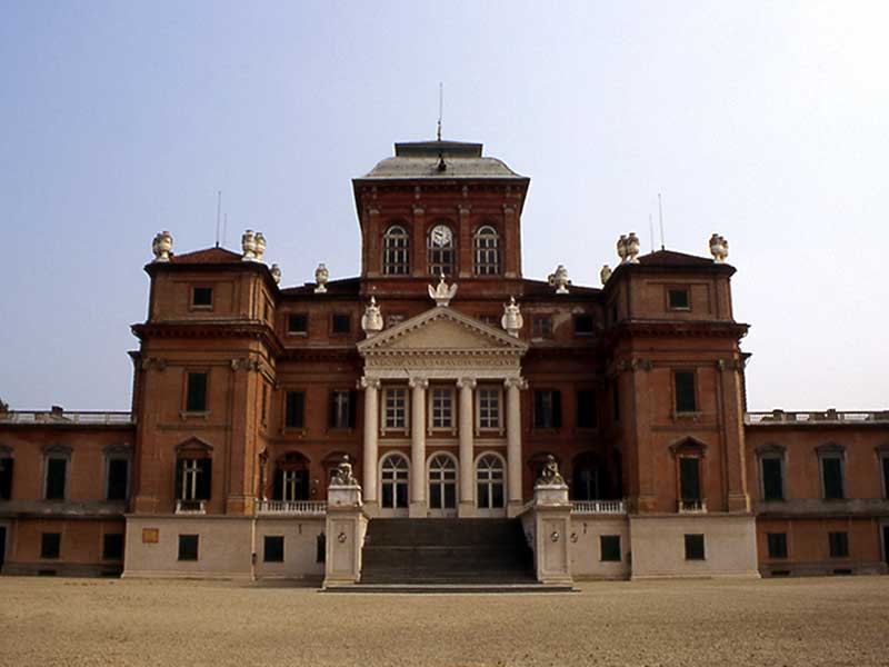 The façade of Racconigi Royal Castle