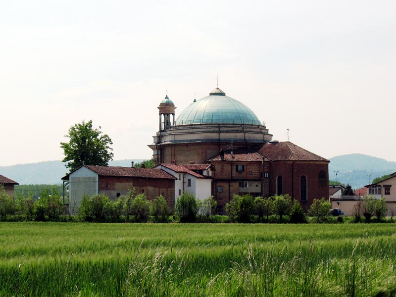 The dome of Madonnina Sanctuary in Verolengo