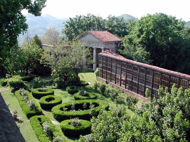 Orangerie and small temple in San Sebastiano Da Po Castle 