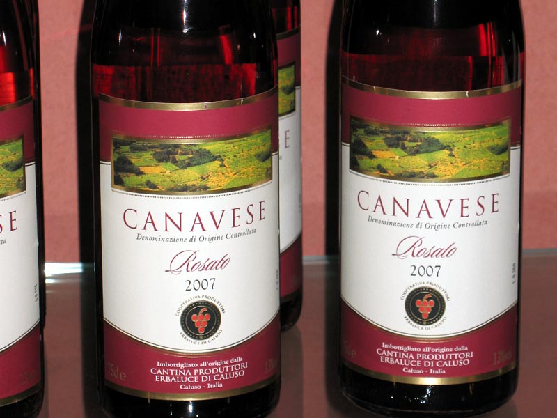 Canavese Rosé Wine