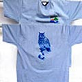 T-Shirt azzurra adulto Parco Alpe Veglia Devero - Modello Gufo