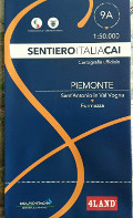 Sentiero Italia CAI 9A - Piemonte (Scala: 1:50.000). Cartografia Ufficiale