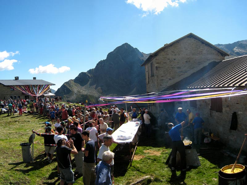 Party in Andolla Mountain Hut