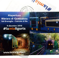 Collector's postcard for the re-opening of the Gambatesa Mining Museum of the Aveto Regional Park