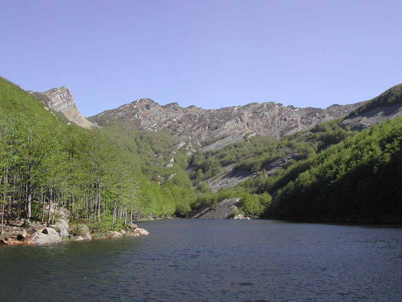 Lower Gemio Lake in upper Val Parma