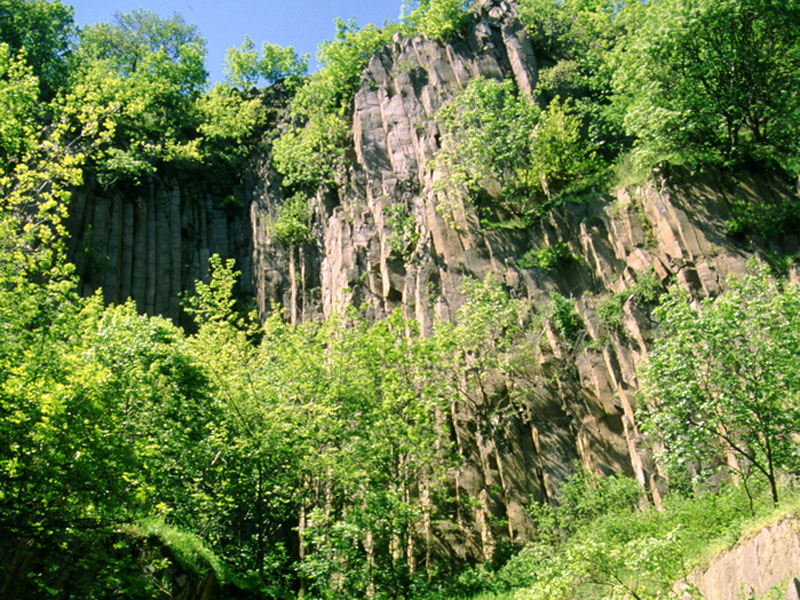 Column rhyolite quarry
