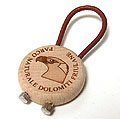 Portachiavi in legno raffigurante il logo del Parco Dolomiti Friulane