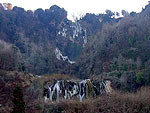 Vereister Marmore Wasserfall