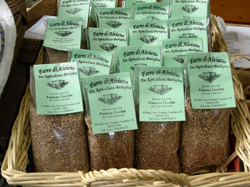 Spelt produced in the territory of Alviano