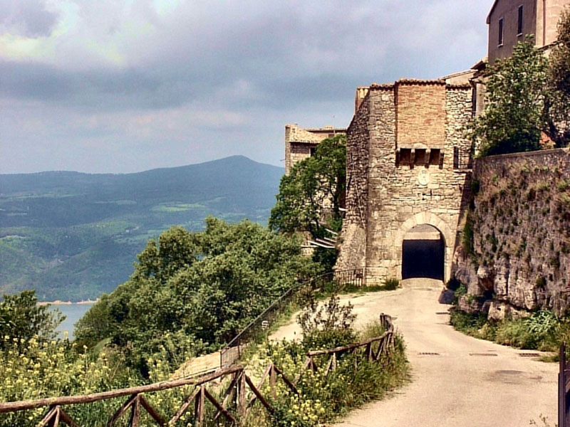 Second medieval entrance to Civitella del Lago Castle
