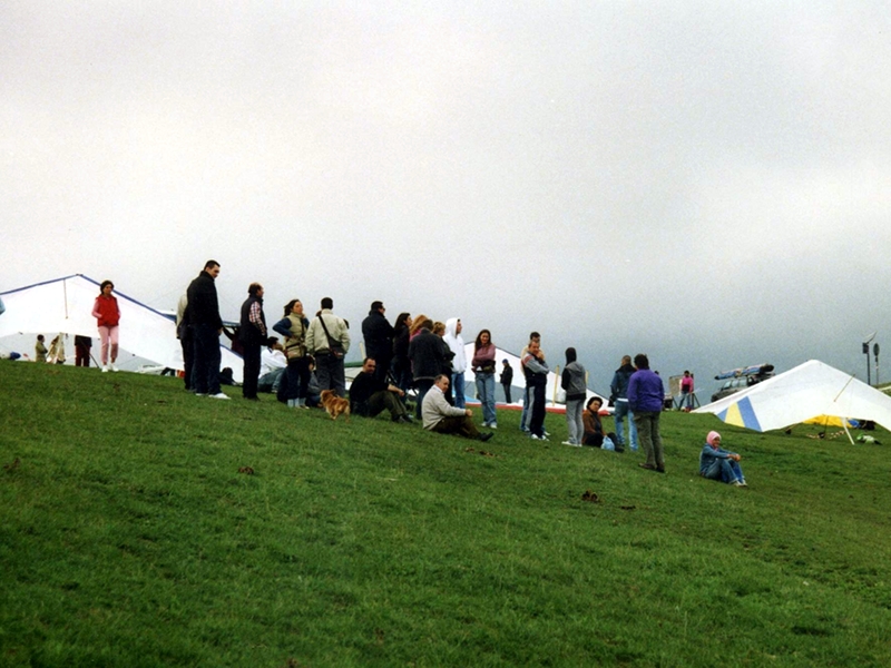 Northern take-off area, hang gliders