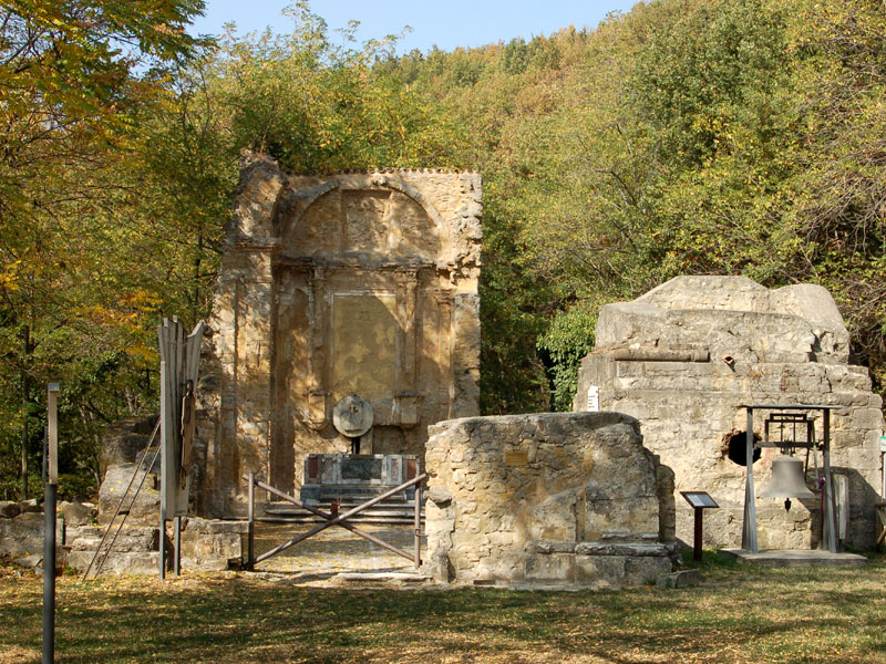 The ruins of Casaglia church