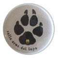 Spilla Button "Sulle orme del lupo" Parco Nazionale d'Abruzzo Lazio e Molise