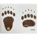 Sticker bear footprints